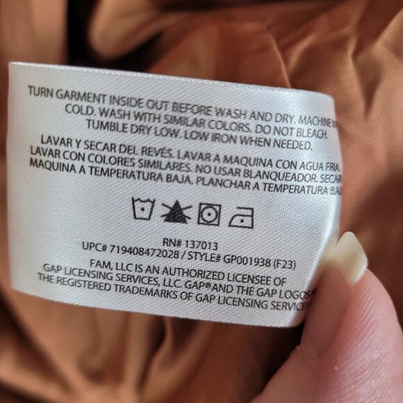 Gap brown sherpa double breasted teddy coat Size XXL Retro Cozycore Cabin - Picture 9 of 9